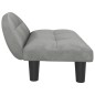 Hundebett Hellgrau 70x52x30 cm Samt Hundebett Hellgrau 70x52x30 cm Samt