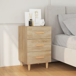 vidaXL Nachttisch Sonoma-Eiche 40x40x66 cm Holzwerkstoff