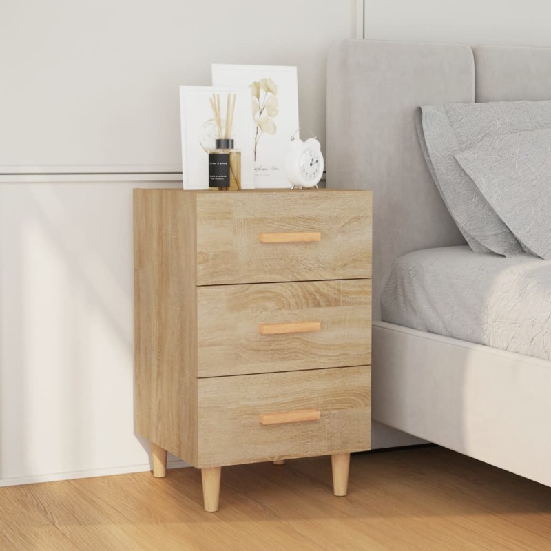 vidaXL Nachttisch Sonoma-Eiche 40x40x66 cm Holzwerkstoff vidaXL Nachttisch Sonoma-Eiche 40x40x66 cm Holzwerkstoff