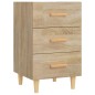 vidaXL Nachttisch Sonoma-Eiche 40x40x66 cm Holzwerkstoff vidaXL Nachttisch Sonoma-Eiche 40x40x66 cm Holzwerkstoff