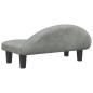 Hundebett Hellgrau 70x52x30 cm Samt Hundebett Hellgrau 70x52x30 cm Samt