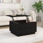 vidaXL Couchtisch Schwarz 60x50x35 cm Massivholz Kiefer vidaXL Couchtisch Schwarz 60x50x35 cm Massivholz Kiefer