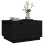 vidaXL Couchtisch Schwarz 60x50x35 cm Massivholz Kiefer vidaXL Couchtisch Schwarz 60x50x35 cm Massivholz Kiefer