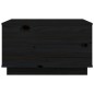 vidaXL Couchtisch Schwarz 60x50x35 cm Massivholz Kiefer vidaXL Couchtisch Schwarz 60x50x35 cm Massivholz Kiefer
