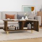 vidaXL Couchtisch Räuchereiche 90x50x40 cm Holzwerkstoff vidaXL Couchtisch Räuchereiche 90x50x40 cm Holzwerkstoff