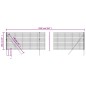 vidaXL Maschendrahtzaun Anthrazit 1x25 m Verzinkter Stahl vidaXL Maschendrahtzaun Anthrazit 1x25 m Verzinkter Stahl