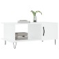 vidaXL Couchtisch Weiß 90x50x40 cm Holzwerkstoff vidaXL Couchtisch Weiß 90x50x40 cm Holzwerkstoff