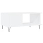 vidaXL Couchtisch Weiß 90x50x40 cm Holzwerkstoff vidaXL Couchtisch Weiß 90x50x40 cm Holzwerkstoff