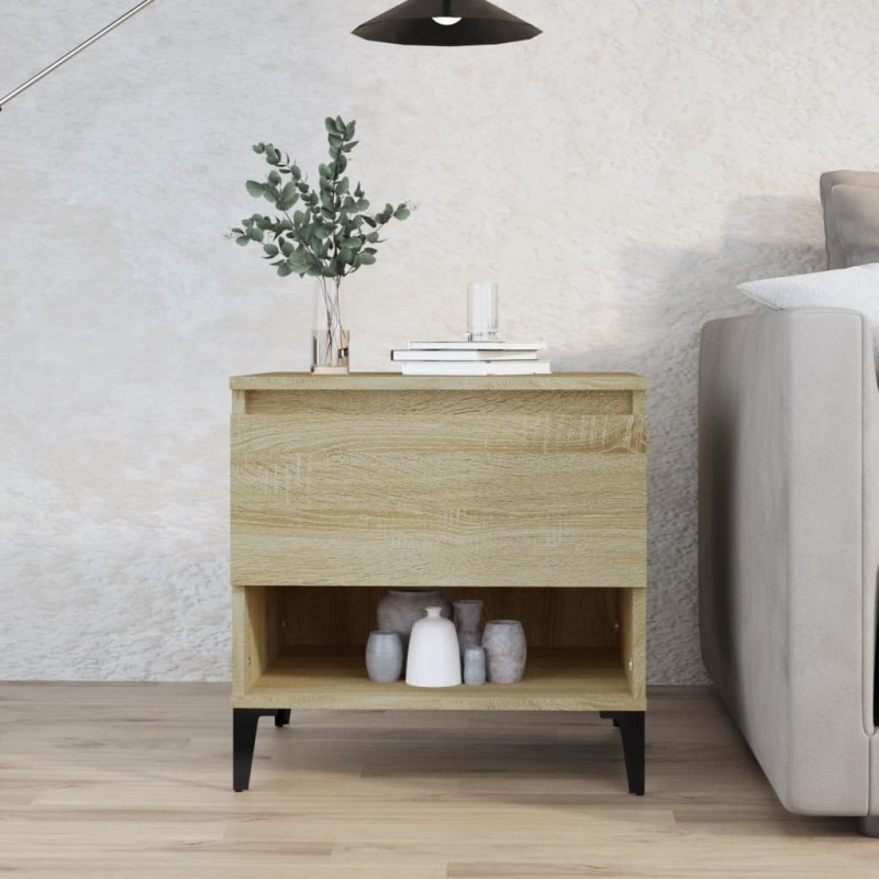 vidaXL Beistelltisch Sonoma-Eiche 50x46x50 cm Holzwerkstoff vidaXL Beistelltisch Sonoma-Eiche 50x46x50 cm Holzwerkstoff