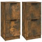 vidaXL Sideboards 2 Stk. Räuchereiche 30x30x70 cm Holzwerkstoff vidaXL Sideboards 2 Stk. Räuchereiche 30x30x70 cm Holzwerkstoff