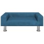 Hundebett Blau 70x45x26,5 cm Samt Hundebett Blau 70x45x26,5 cm Samt