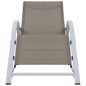 vidaXL Sonnenliege Textilene und Aluminium Taupe vidaXL Sonnenliege Textilene und Aluminium Taupe