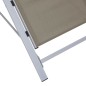 vidaXL Sonnenliege Textilene und Aluminium Taupe vidaXL Sonnenliege Textilene und Aluminium Taupe