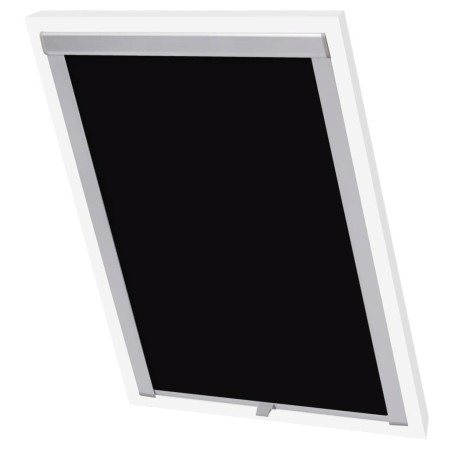 vidaXL Verdunklungsrollo Schwarz SK08