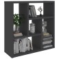 vidaXL Wandregal Grau 45,1x16x45,1 cm Holzwerkstoff vidaXL Wandregal Grau 45,1x16x45,1 cm Holzwerkstoff