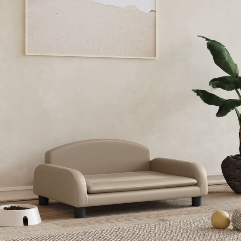 Hundebett Cappuccino-Braun 70x45x30 cm Kunstleder Hundebett Cappuccino-Braun 70x45x30 cm Kunstleder