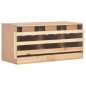 vidaXL Legenest für Hühner 3 Fächer 96x40x45 cm Massivholz Kiefer vidaXL Legenest für Hühner 3 Fächer 96x40x45 cm Massivholz Kiefer