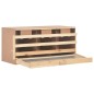 vidaXL Legenest für Hühner 3 Fächer 96x40x45 cm Massivholz Kiefer vidaXL Legenest für Hühner 3 Fächer 96x40x45 cm Massivholz Kiefer