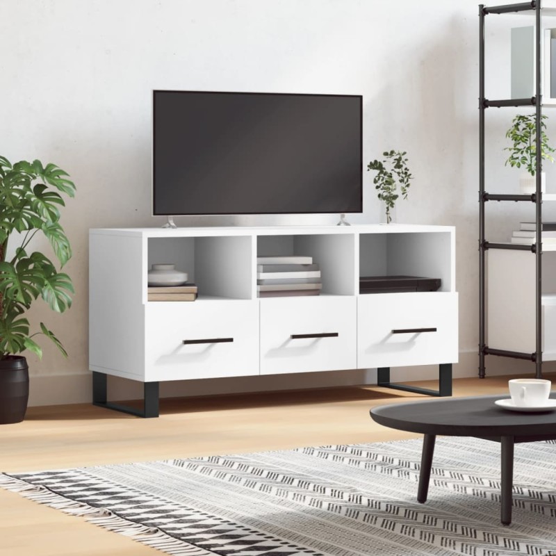 vidaXL TV-Schrank Weiß 102x36x50 cm Holzwerkstoff vidaXL TV-Schrank Weiß 102x36x50 cm Holzwerkstoff