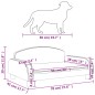 Hundebett Cappuccino-Braun 70x45x30 cm Kunstleder Hundebett Cappuccino-Braun 70x45x30 cm Kunstleder