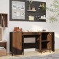 vidaXL Schreibtisch Braun Eichen-Optik 140x50x75 cm Holzwerkstoff vidaXL Schreibtisch Braun Eichen-Optik 140x50x75 cm Holzwerkstoff