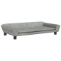 vidaXL Hundebett Hellgrau 100x50x21 cm Samt vidaXL Hundebett Hellgrau 100x50x21 cm Samt