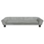 vidaXL Hundebett Hellgrau 100x50x21 cm Samt vidaXL Hundebett Hellgrau 100x50x21 cm Samt