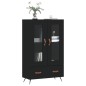 vidaXL Highboard Schwarz 69,5x31x115 cm Holzwerkstoff vidaXL Highboard Schwarz 69,5x31x115 cm Holzwerkstoff