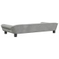 vidaXL Hundebett Hellgrau 100x50x21 cm Samt vidaXL Hundebett Hellgrau 100x50x21 cm Samt