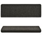 vidaXL Teppich-Treppenstufen 15 Stk. 65x21x4 cm Anthrazit vidaXL Teppich-Treppenstufen 15 Stk. 65x21x4 cm Anthrazit