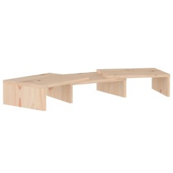vidaXL Monitorständer 60x24x10,5 cm Massivholz Kiefer