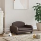 Hundebett Braun 50x40x30 cm Kunstleder Hundebett Braun 50x40x30 cm Kunstleder