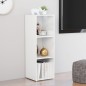 vidaXL TV-Schrank Hochglanz-Weiß 107x35x37 cm Holzwerkstoff vidaXL TV-Schrank Hochglanz-Weiß 107x35x37 cm Holzwerkstoff