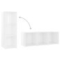 vidaXL TV-Schrank Hochglanz-Weiß 107x35x37 cm Holzwerkstoff vidaXL TV-Schrank Hochglanz-Weiß 107x35x37 cm Holzwerkstoff