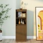 vidaXL Highboard Honigbraun 37x34x110 cm Massivholz Kiefer vidaXL Highboard Honigbraun 37x34x110 cm Massivholz Kiefer