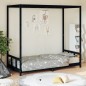 vidaXL Kinderbett Schwarz 90x200 cm Massivholz Kiefer vidaXL Kinderbett Schwarz 90x200 cm Massivholz Kiefer