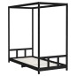 vidaXL Kinderbett Schwarz 90x200 cm Massivholz Kiefer vidaXL Kinderbett Schwarz 90x200 cm Massivholz Kiefer