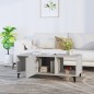 vidaXL Couchtisch Betongrau 102x50x40 cm Holzwerkstoff vidaXL Couchtisch Betongrau 102x50x40 cm Holzwerkstoff