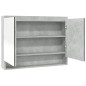 vidaXL Spiegelschrank fürs Bad 80x15x60 cm MDF Betongrau vidaXL Spiegelschrank fürs Bad 80x15x60 cm MDF Betongrau