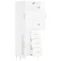 vidaXL Highboard Hochglanz-Weiß 69,5x34x180 cm Holzwerkstoff vidaXL Highboard Hochglanz-Weiß 69,5x34x180 cm Holzwerkstoff