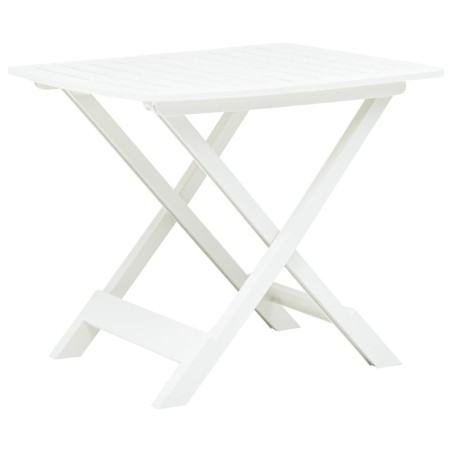 vidaXL Gartentisch Klappbar Weiß 79 x 72 x 70 cm Kunststoff 
