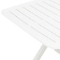vidaXL Gartentisch Klappbar Weiß 79 x 72 x 70 cm Kunststoff vidaXL Gartentisch Klappbar Weiß 79 x 72 x 70 cm Kunststoff
