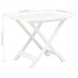 vidaXL Gartentisch Klappbar Weiß 79 x 72 x 70 cm Kunststoff vidaXL Gartentisch Klappbar Weiß 79 x 72 x 70 cm Kunststoff