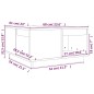 vidaXL Couchtisch 60x61x32,5 cm Massivholz Kiefer vidaXL Couchtisch 60x61x32,5 cm Massivholz Kiefer