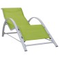 vidaXL Sonnenliegen 2 Stk. mit Tisch Aluminium Grün vidaXL Sonnenliegen 2 Stk. mit Tisch Aluminium Grün