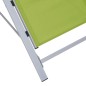 vidaXL Sonnenliegen 2 Stk. mit Tisch Aluminium Grün vidaXL Sonnenliegen 2 Stk. mit Tisch Aluminium Grün