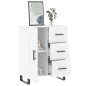 vidaXL Sideboard Weiß 69,5x34x90 cm Holzwerkstoff vidaXL Sideboard Weiß 69,5x34x90 cm Holzwerkstoff