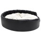vidaXL Hundebett Schwarz-Beige 99x89x21 cm Plüsch und Kunstleder vidaXL Hundebett Schwarz-Beige 99x89x21 cm Plüsch und Kunstleder