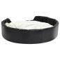 vidaXL Hundebett Schwarz-Beige 99x89x21 cm Plüsch und Kunstleder vidaXL Hundebett Schwarz-Beige 99x89x21 cm Plüsch und Kunstleder