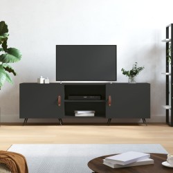 vidaXL TV-Schrank Schwarz 150x30x50 cm Holzwerkstoff